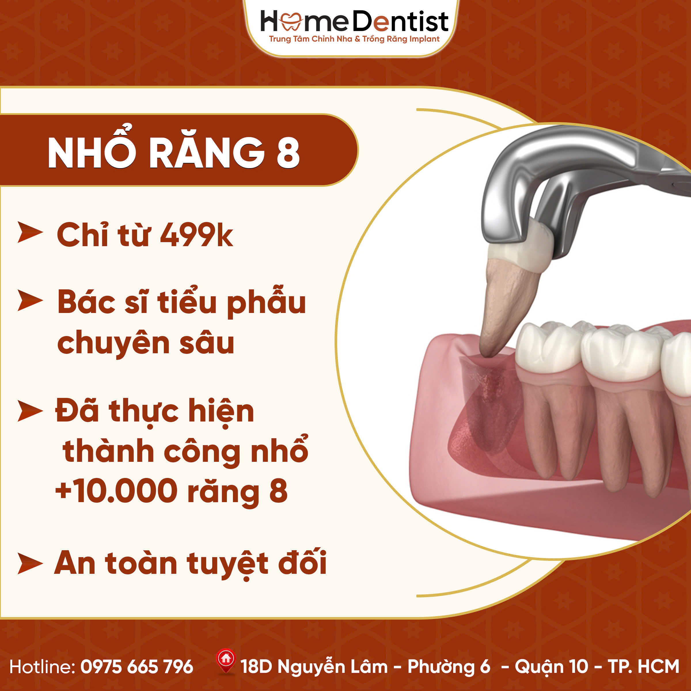 Nhổ răng khôn êm ái tại Home Dentist